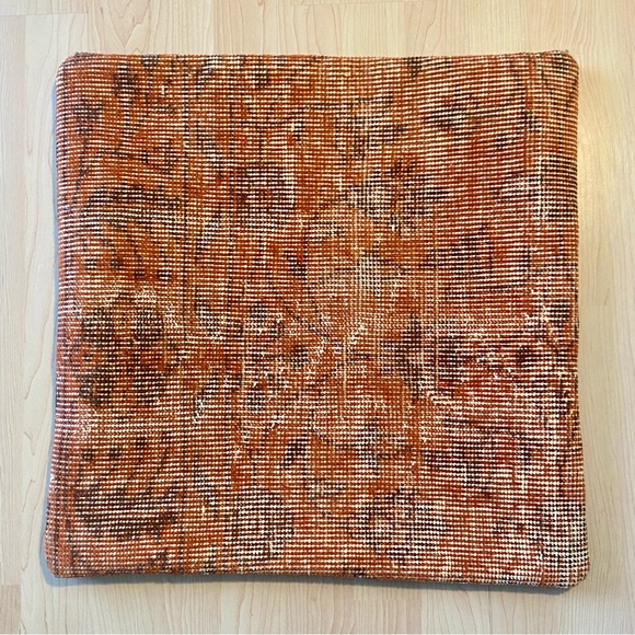 IKEA Bokarv Orange Tapestry Recycled Turkish Wool Rug Pillow Case Carpet Cover - Picture 1 of 7